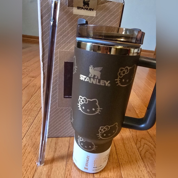 Beautiful Exclusive Brown & GOLD Hellokitty Tumbler Must-have Limited Addition - Picture 4 of 14